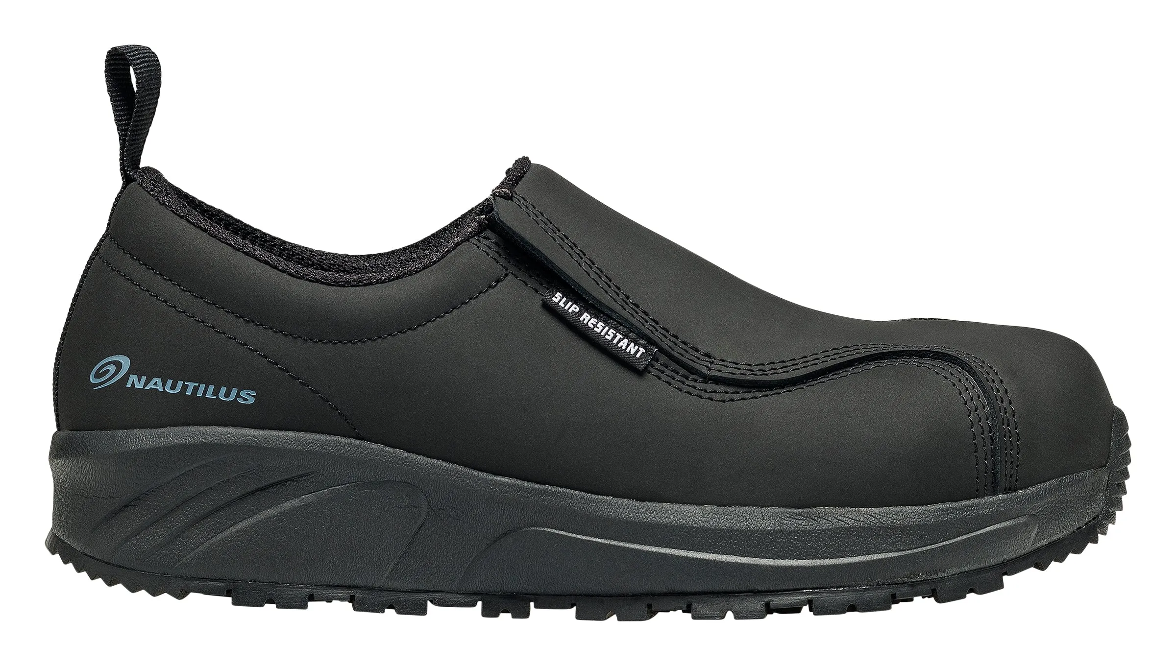 Guard Black Composite Toe EH Slip On Work Shoe