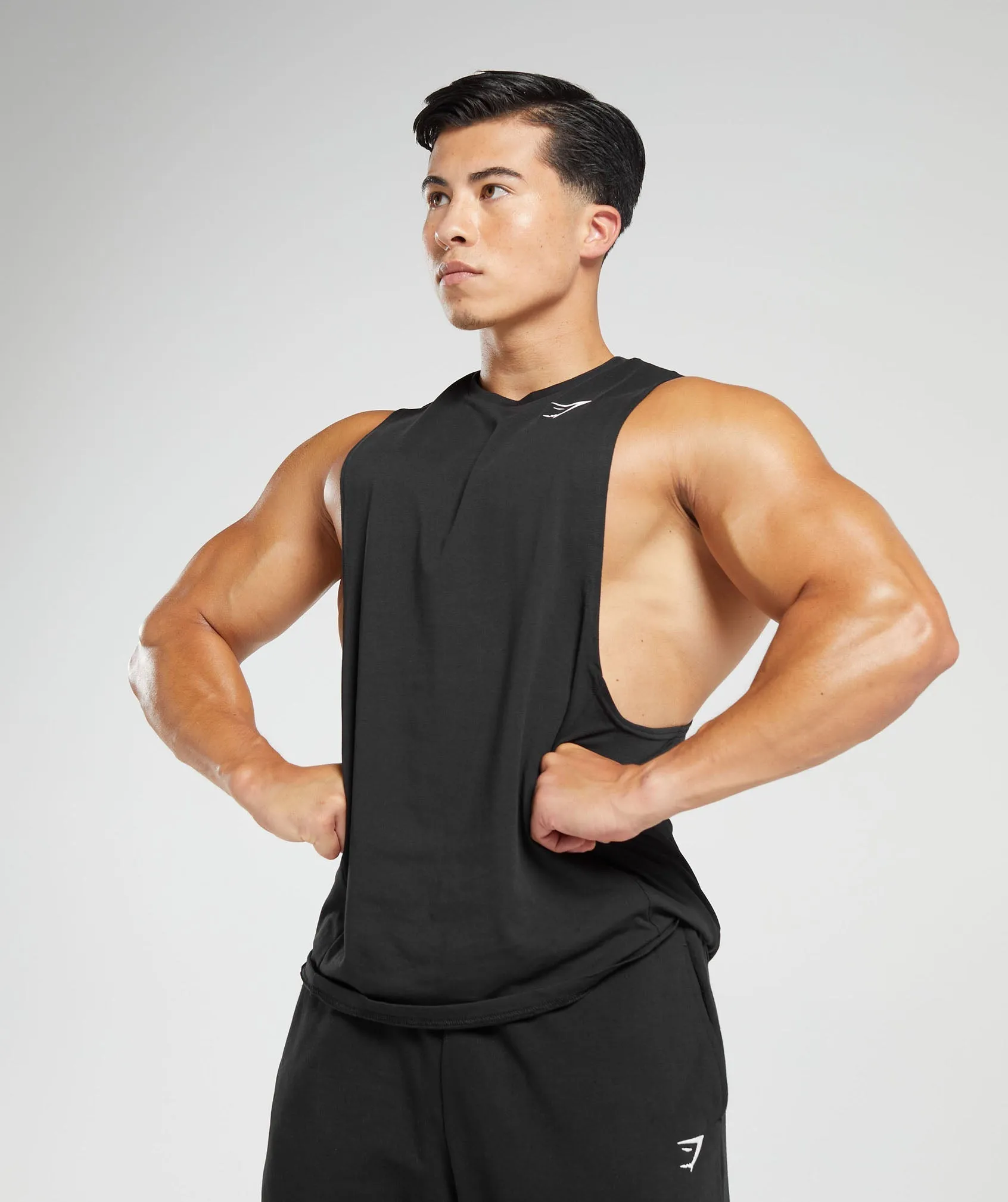 Gymshark React Drop Arm Tank - Black