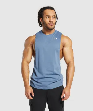 Gymshark React Drop Arm Tank - Faded Blue