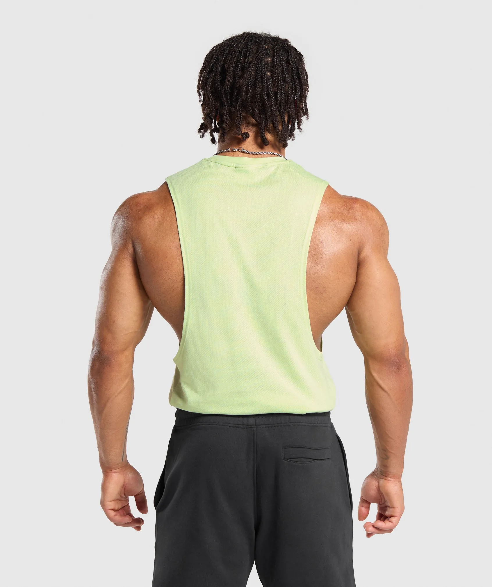 Gymshark React Drop Arm Tank - Pastel Sage Green