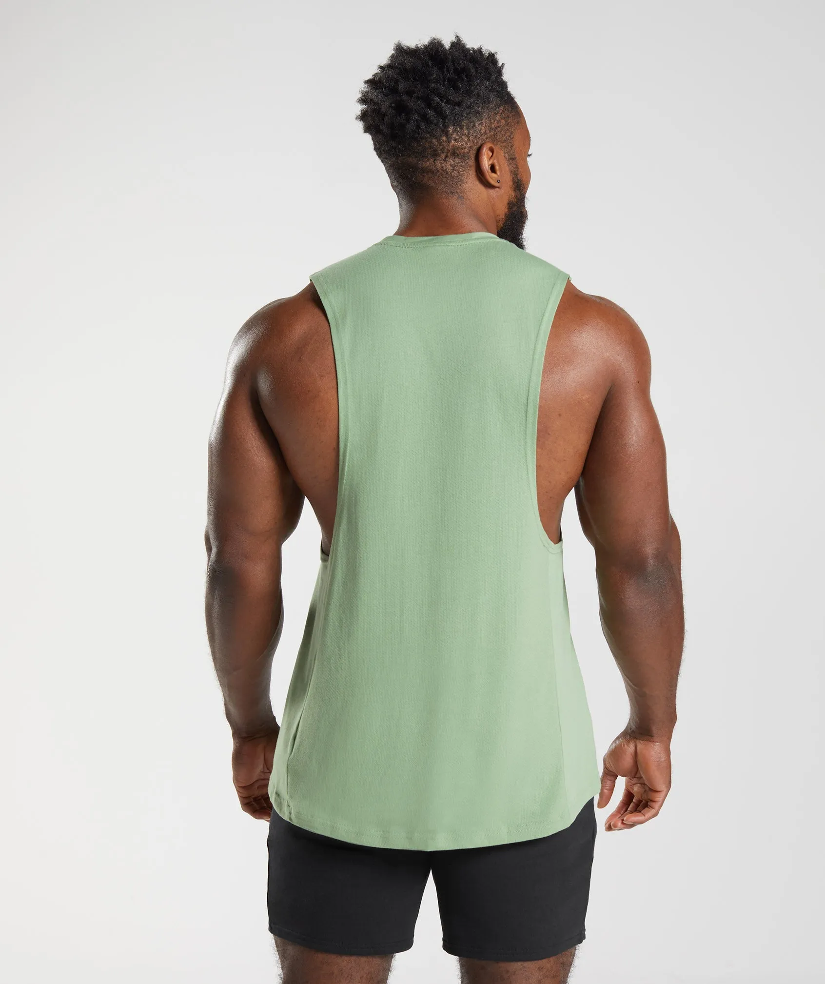 Gymshark React Drop Arm Tank - Tea Green