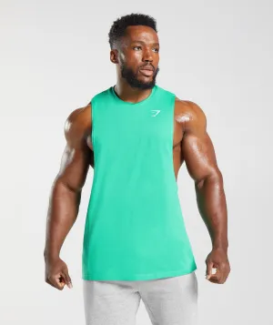 Gymshark React Drop Arm Tank - Tropic Green