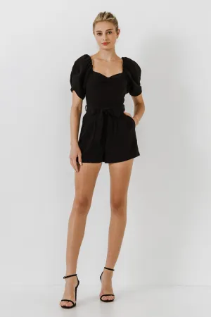 Heart Neckline Romper