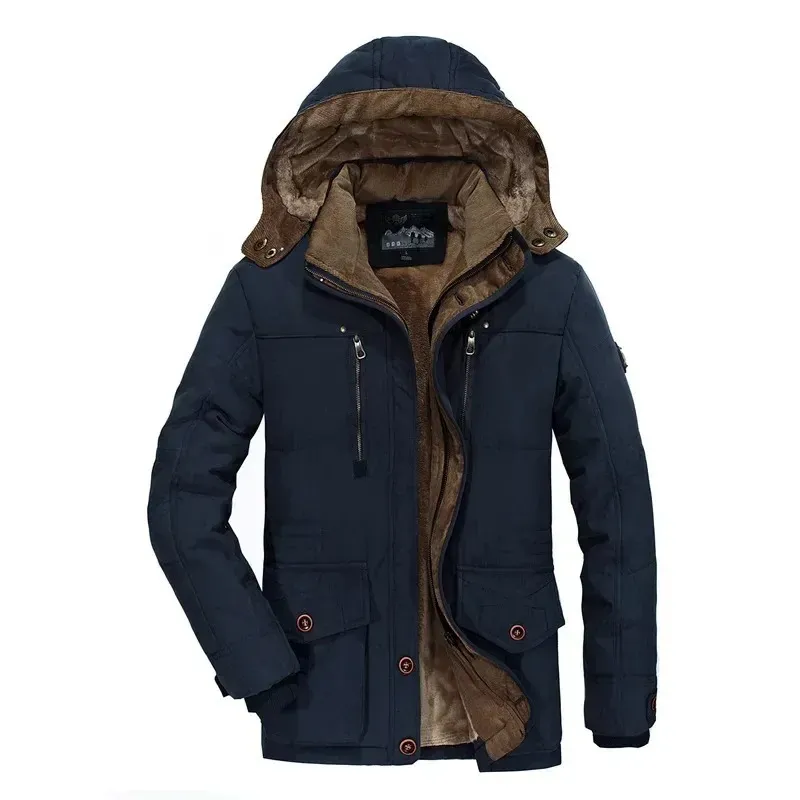 Ice cold - Warm parka jacket for men with soft lining and hood