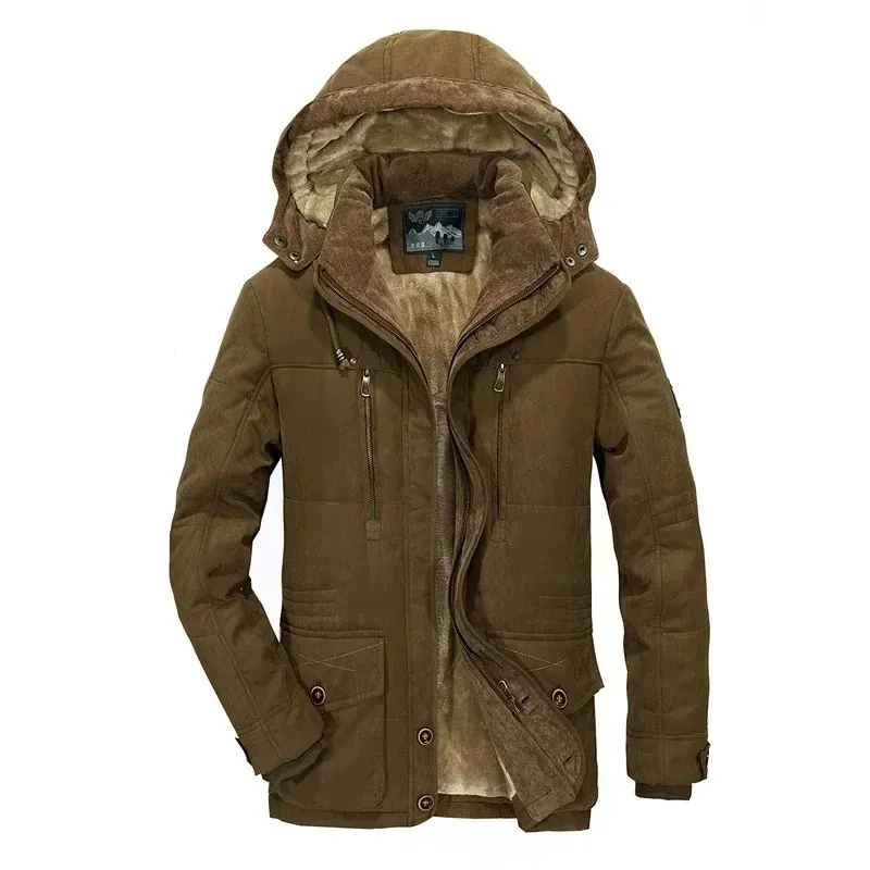 Ice cold - Warm parka jacket for men with soft lining and hood