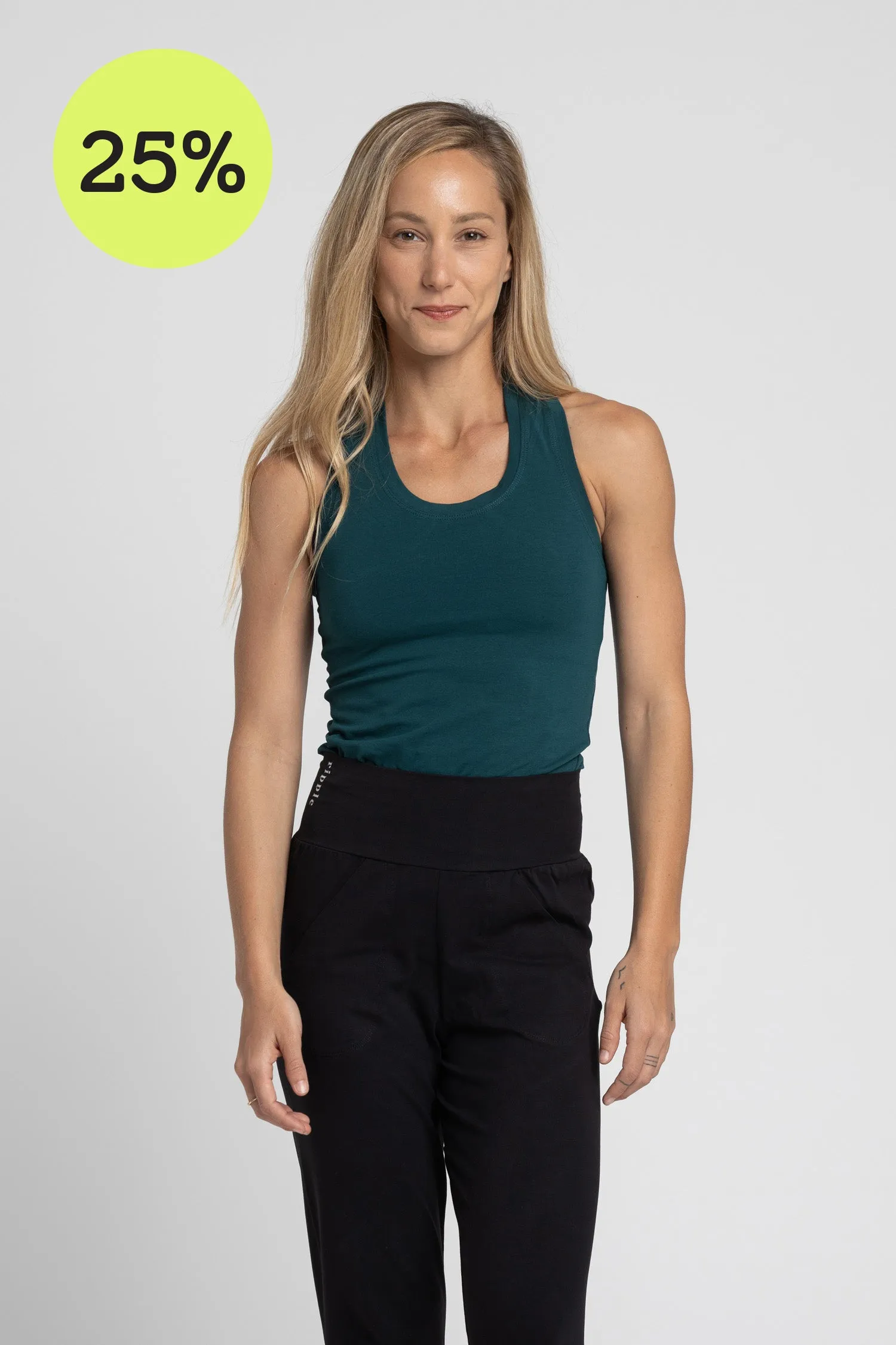 I'mPerfect Organic Cotton Racer Tank Top 25%off