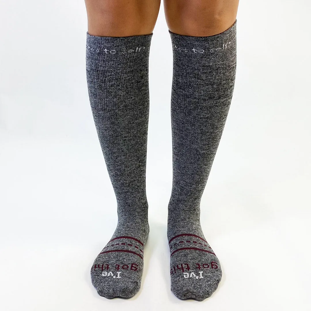 I've got this - confidence™ COMPRESSION SOCKS, grey marl knee high, 15-20 mmHg