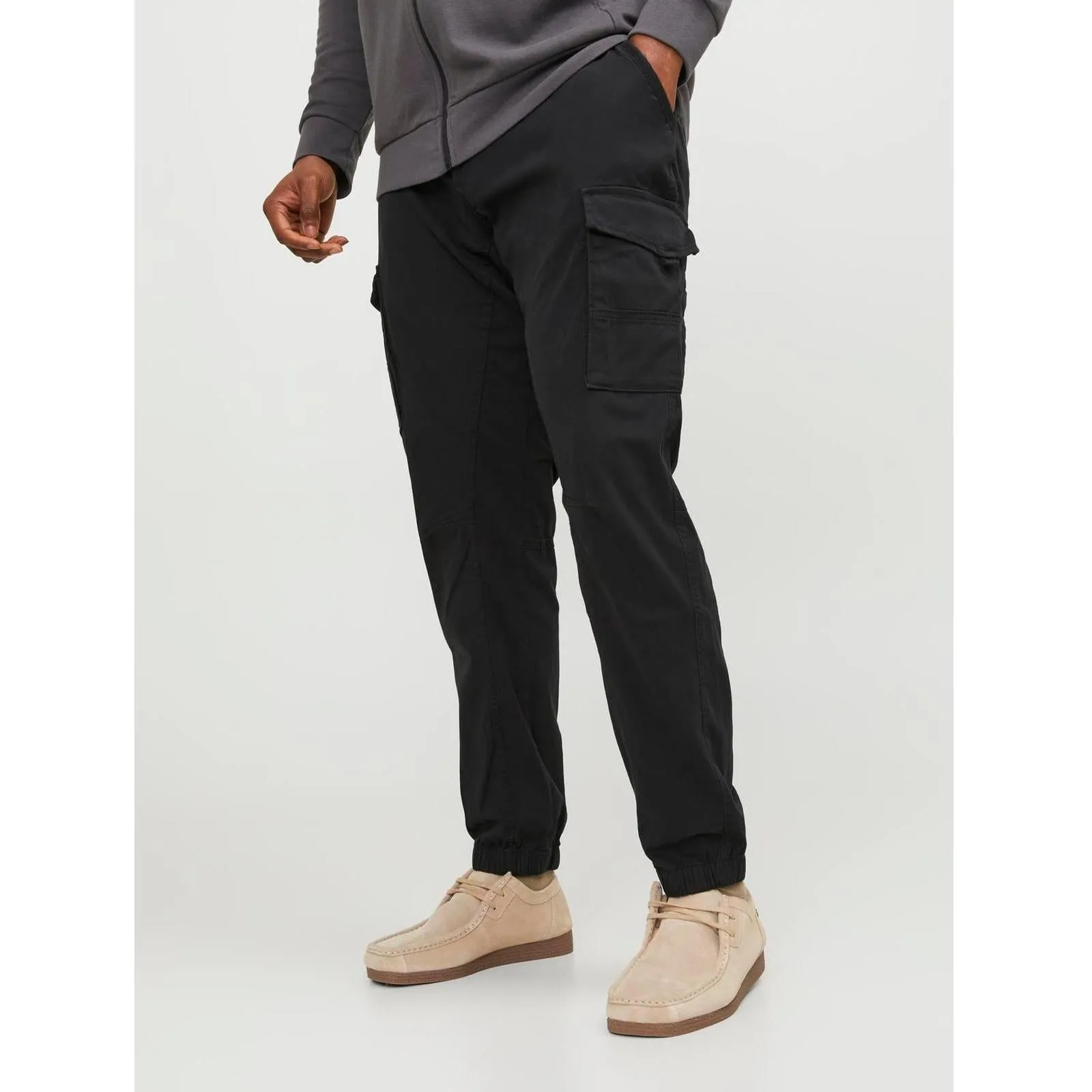 Jack & Jones Mens Paul Big & Tall Slim Tapered Fit Cargo Pants