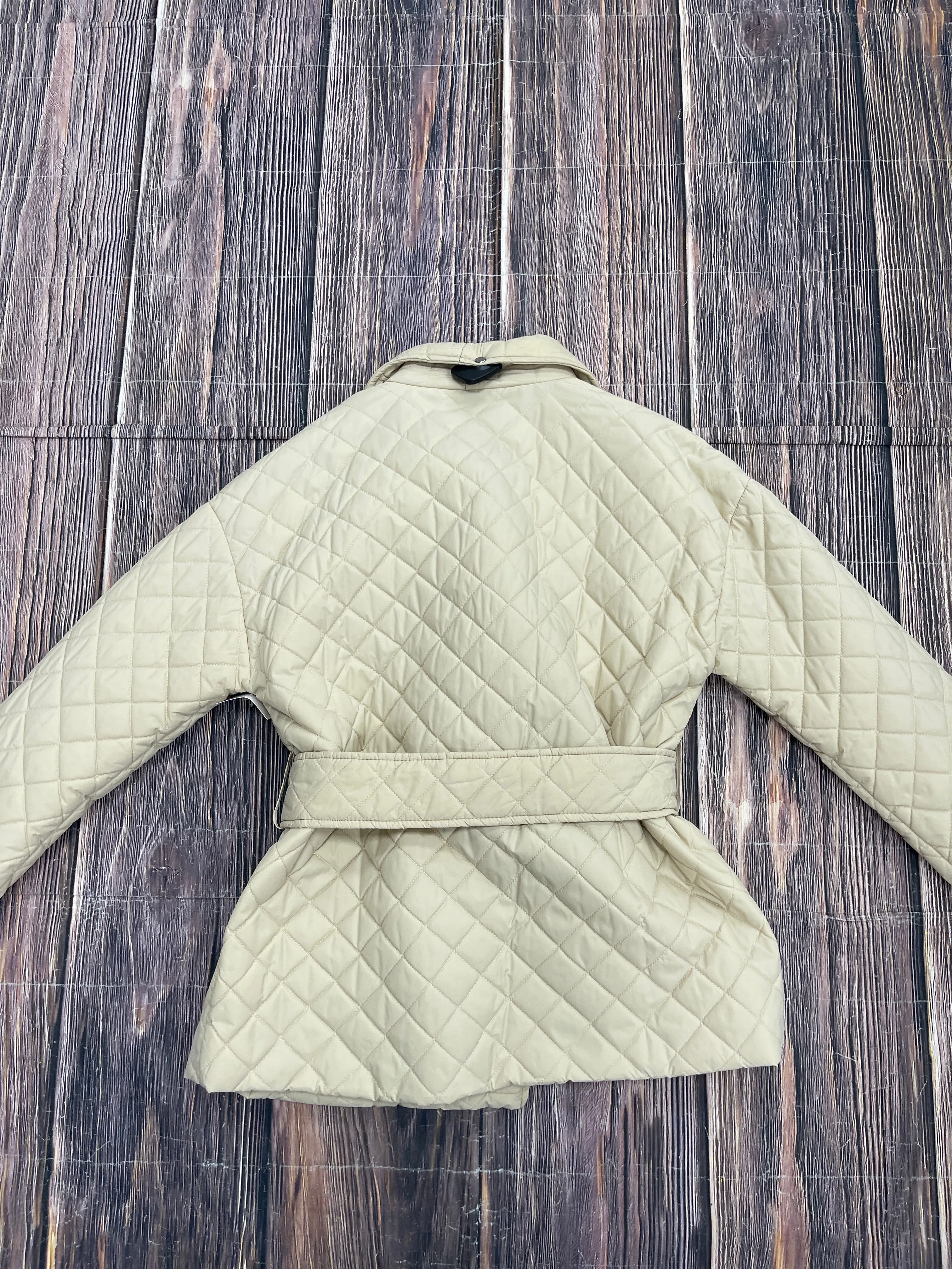 Jacket Puffer & Quilted By Clothes Mentor In Tan, Size: L