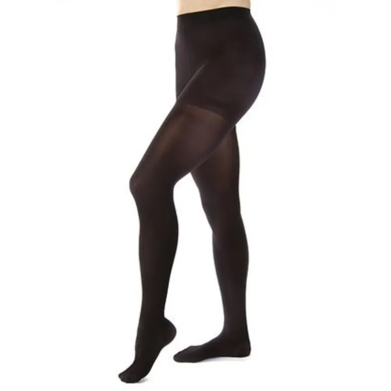 Jobst Opaque 15-20 mmHg Waist High Compression Stockings Black