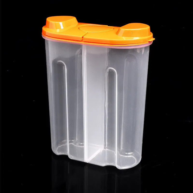 Kitchen Transparent Grain Jar Plastic Storage Box