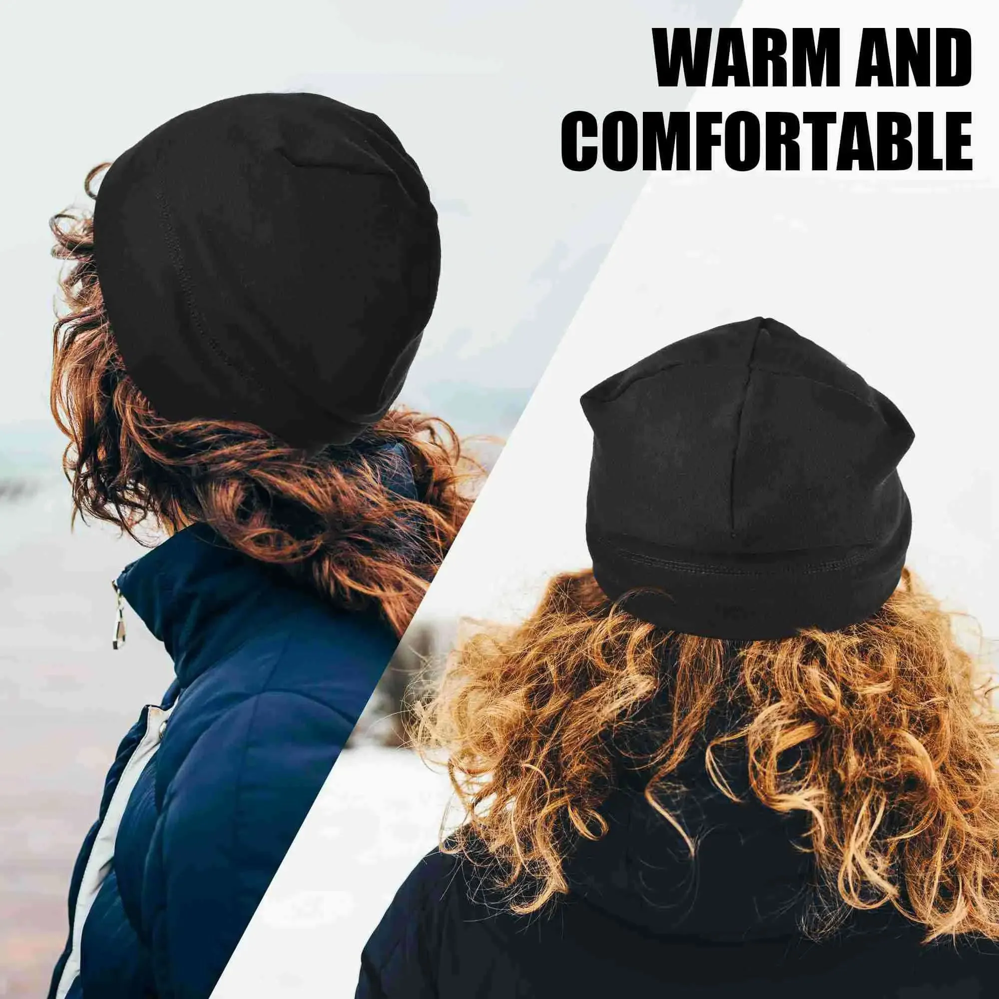 KPwarm Winter Beanie for Men Women, Warm Chunky Soft Fleece Military Tactical Skull Caps, Lightweight Running Thermal Hat