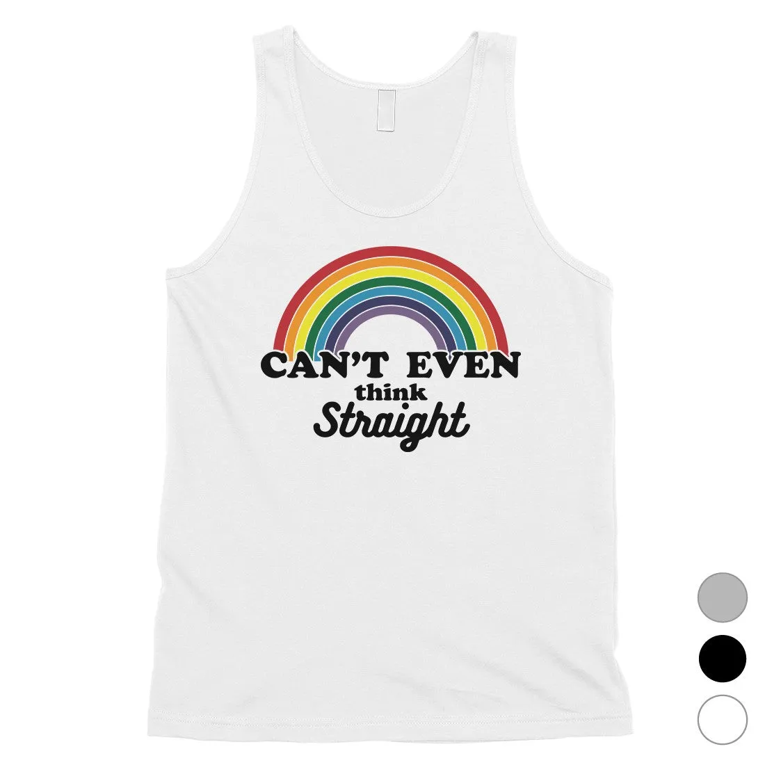 LGBT Can't Straight Rainbow Mens Tank Top