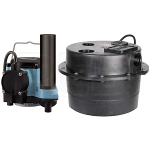 Little Giant WRSC-6 Drainosaur Water Remover System For Use Where Gravity Drainage is Impossible or Impractical, 115 Volts, 50/60 Hz, 9 Amps, 3/10 HP