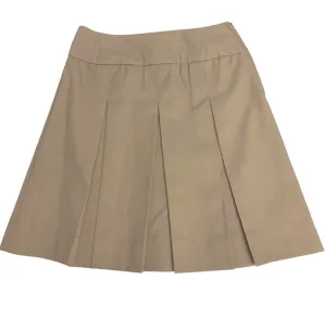 Low Rise Solid Pleated Skirt