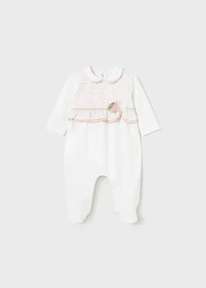 Mayoral 1705 082 - White Dressy Romper