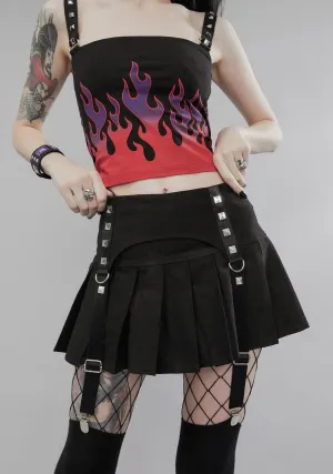 Meet The Reaper Garter Mini Skirt