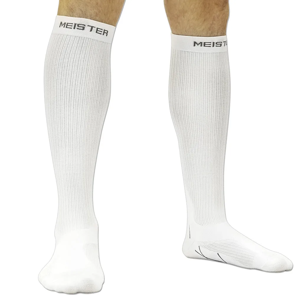 Meister Graduated 20-25mmHg Compression Socks (Pair) - White