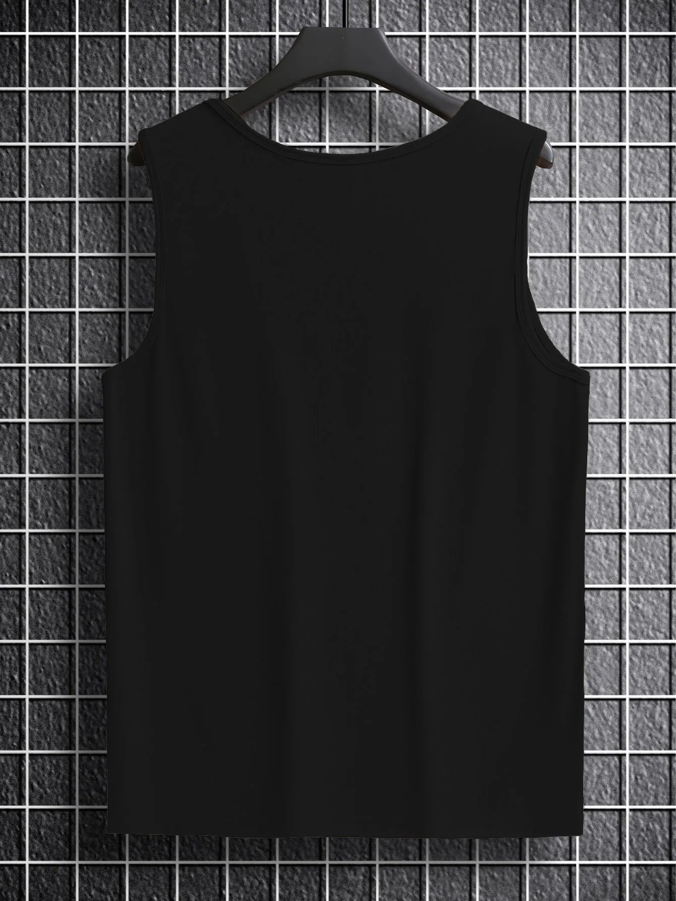 Men's Casual Slim Fit Sleeveless Tank Top - Plain, Round Neck, Medium Stretch