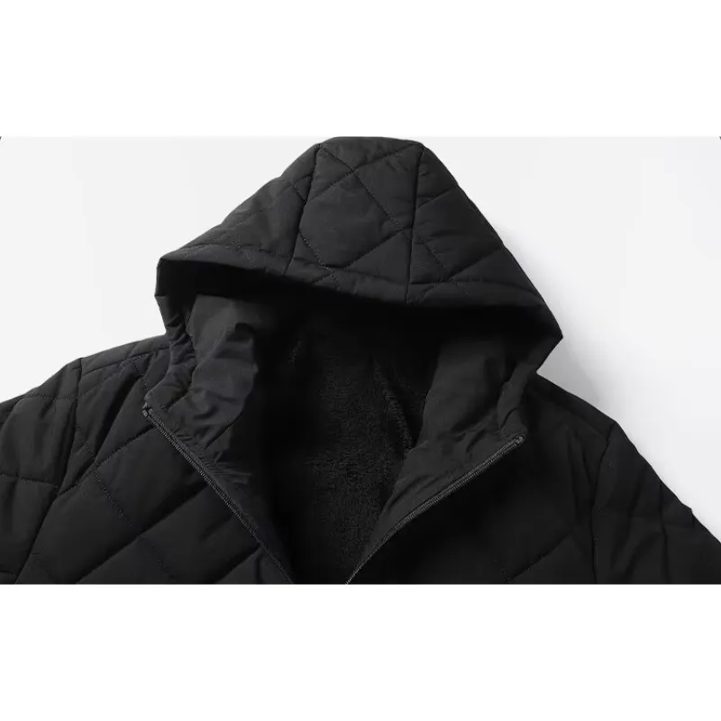 Men's Elegant Padded Puffer Jacket with Hood | Ideal for Autumn/Winter