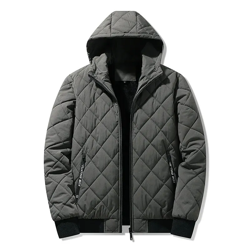 Men's Elegant Padded Puffer Jacket with Hood | Ideal for Autumn/Winter