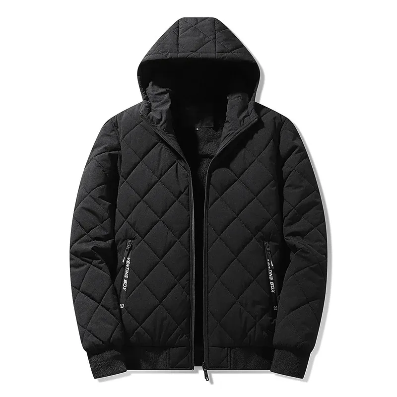 Men's Elegant Padded Puffer Jacket with Hood | Ideal for Autumn/Winter