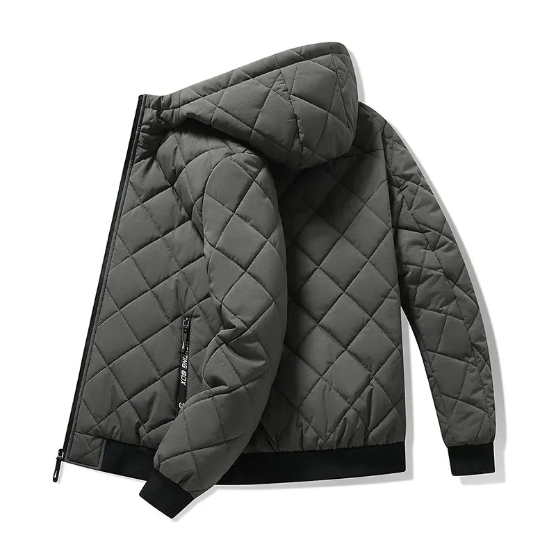 Men's Elegant Padded Puffer Jacket with Hood | Ideal for Autumn/Winter