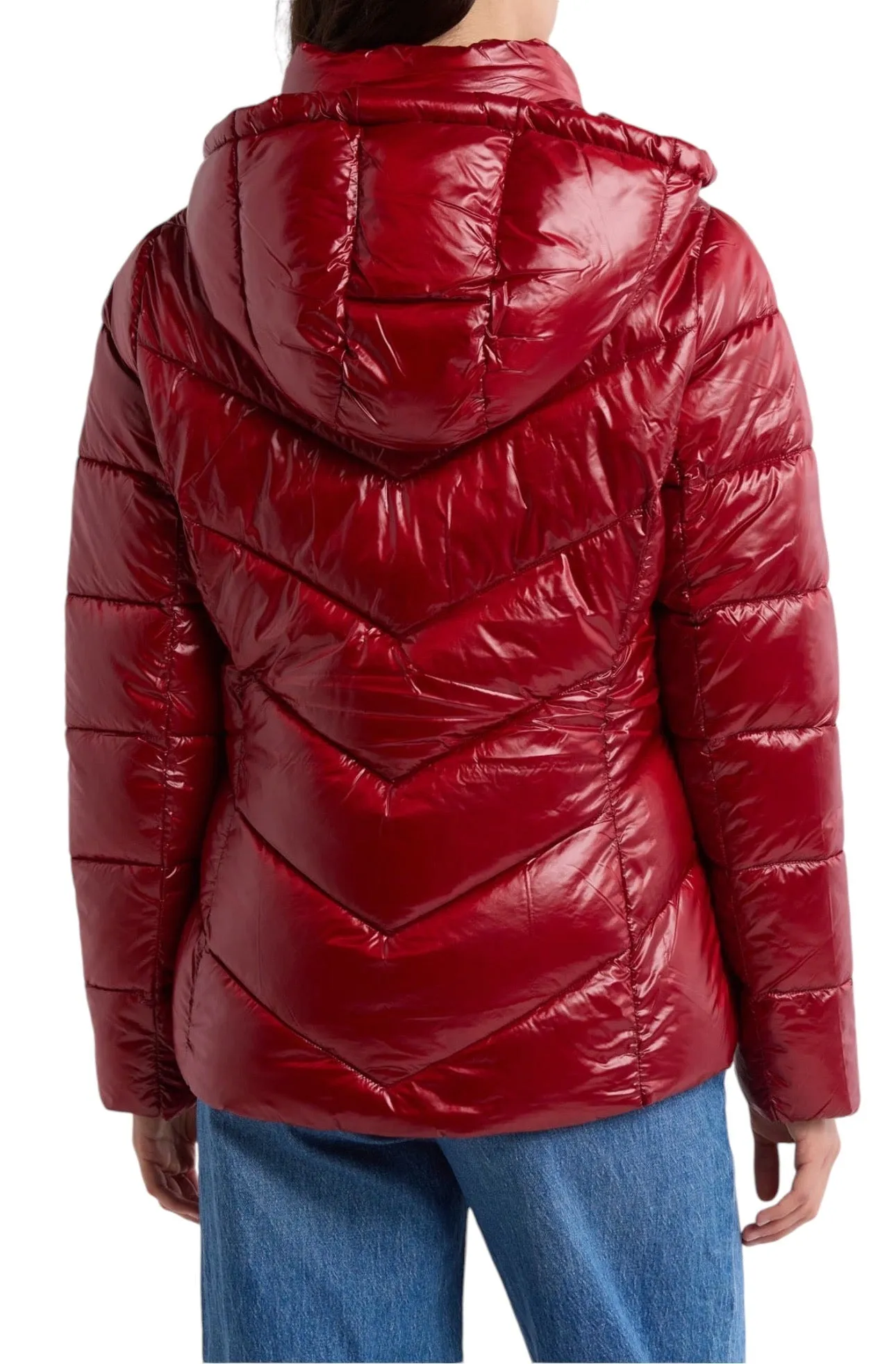 Michael Kors Short 450 Fill Power Hooded Puffer Jacket Size L