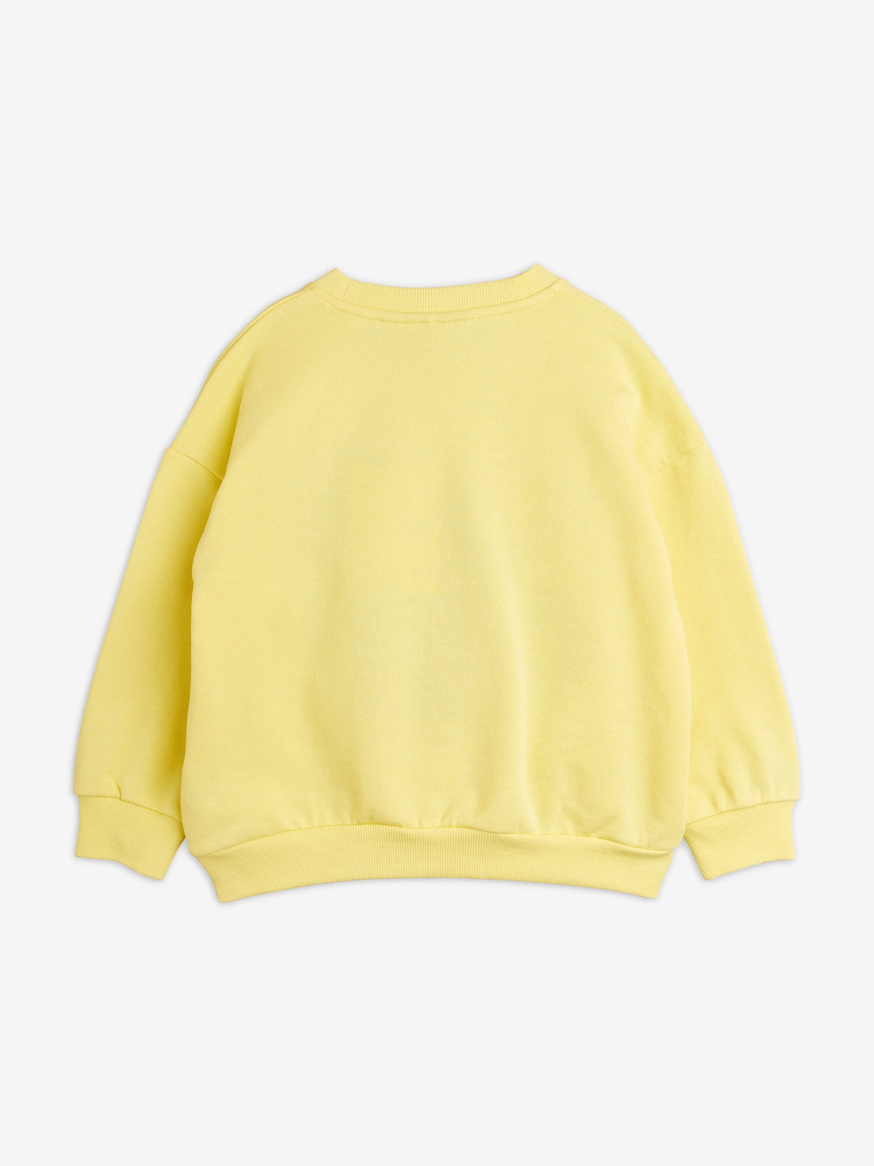 Mini Rodini Kids Squirrel Chenille Embroidered Sweatshirt in Yellow