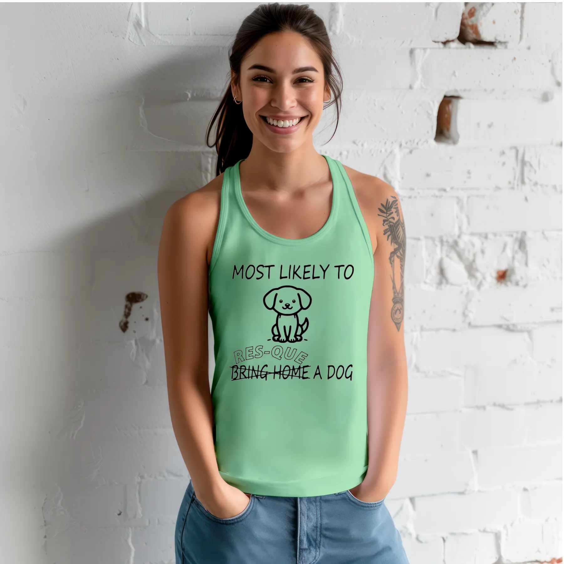 Most Likely Racerback Tank (Available in several colors)