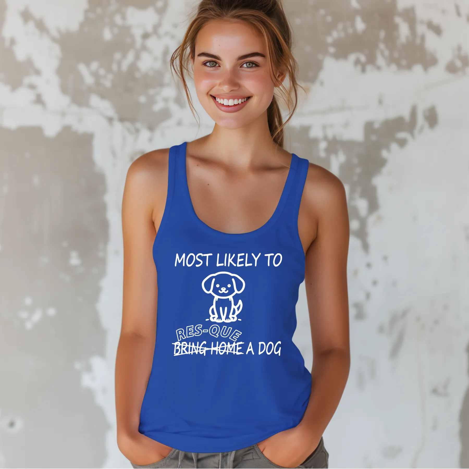 Most Likely Racerback Tank (Available in several colors)