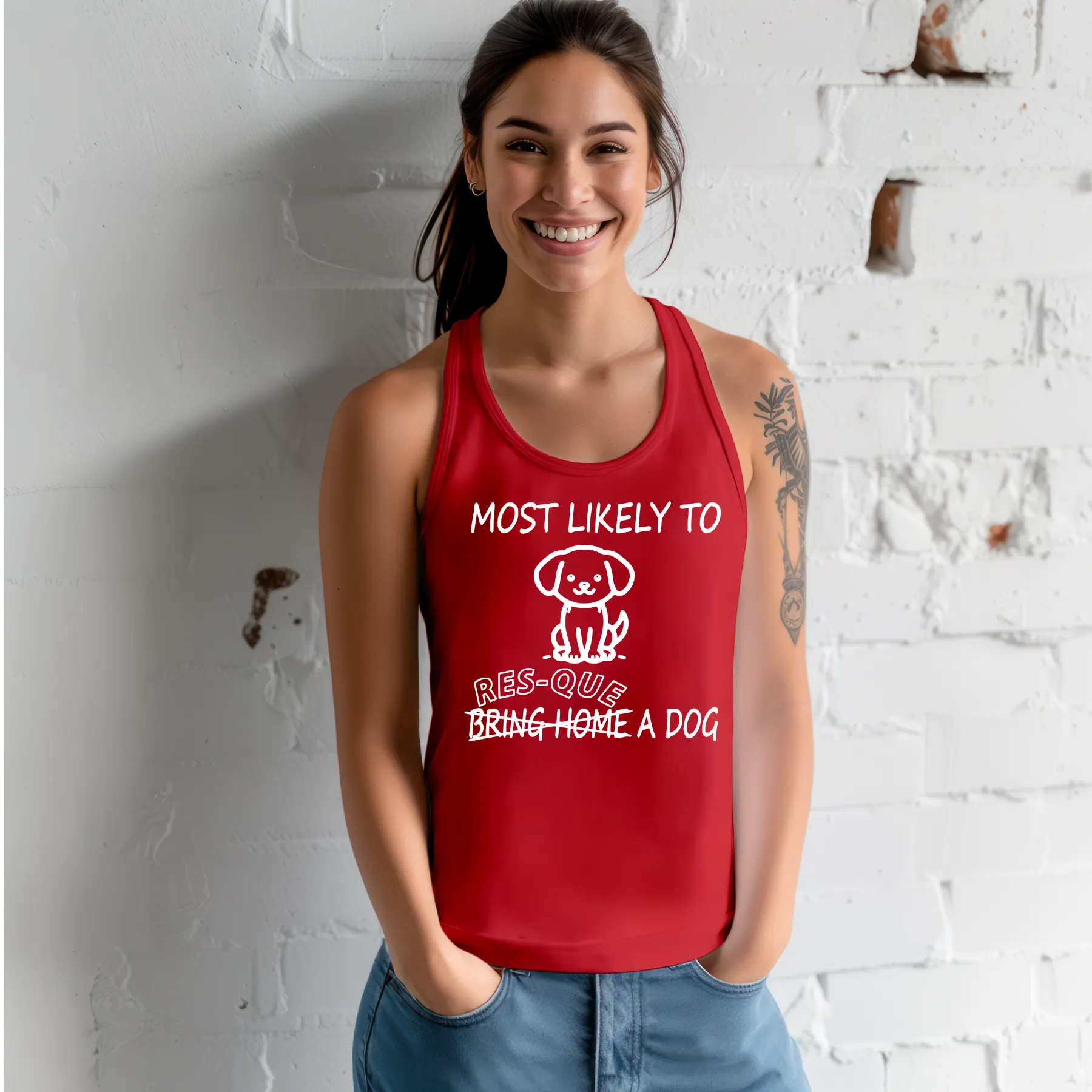 Most Likely Racerback Tank (Available in several colors)