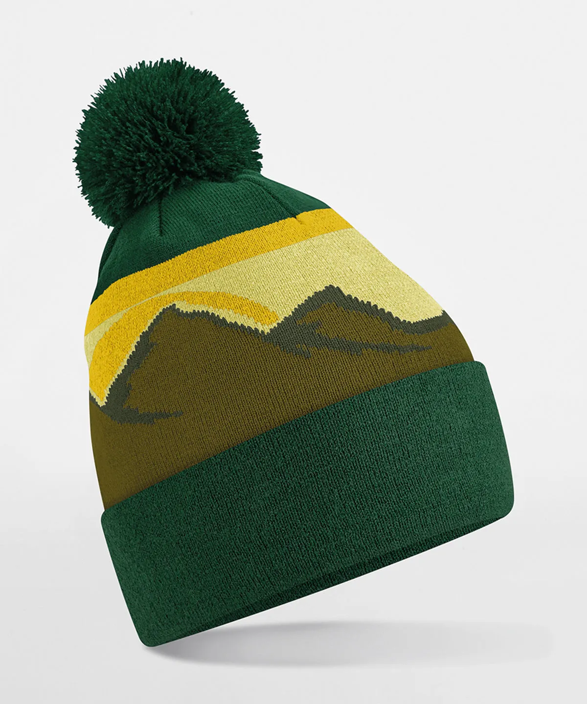 Mountain peaks pom pom beanie | Glacier Peaks