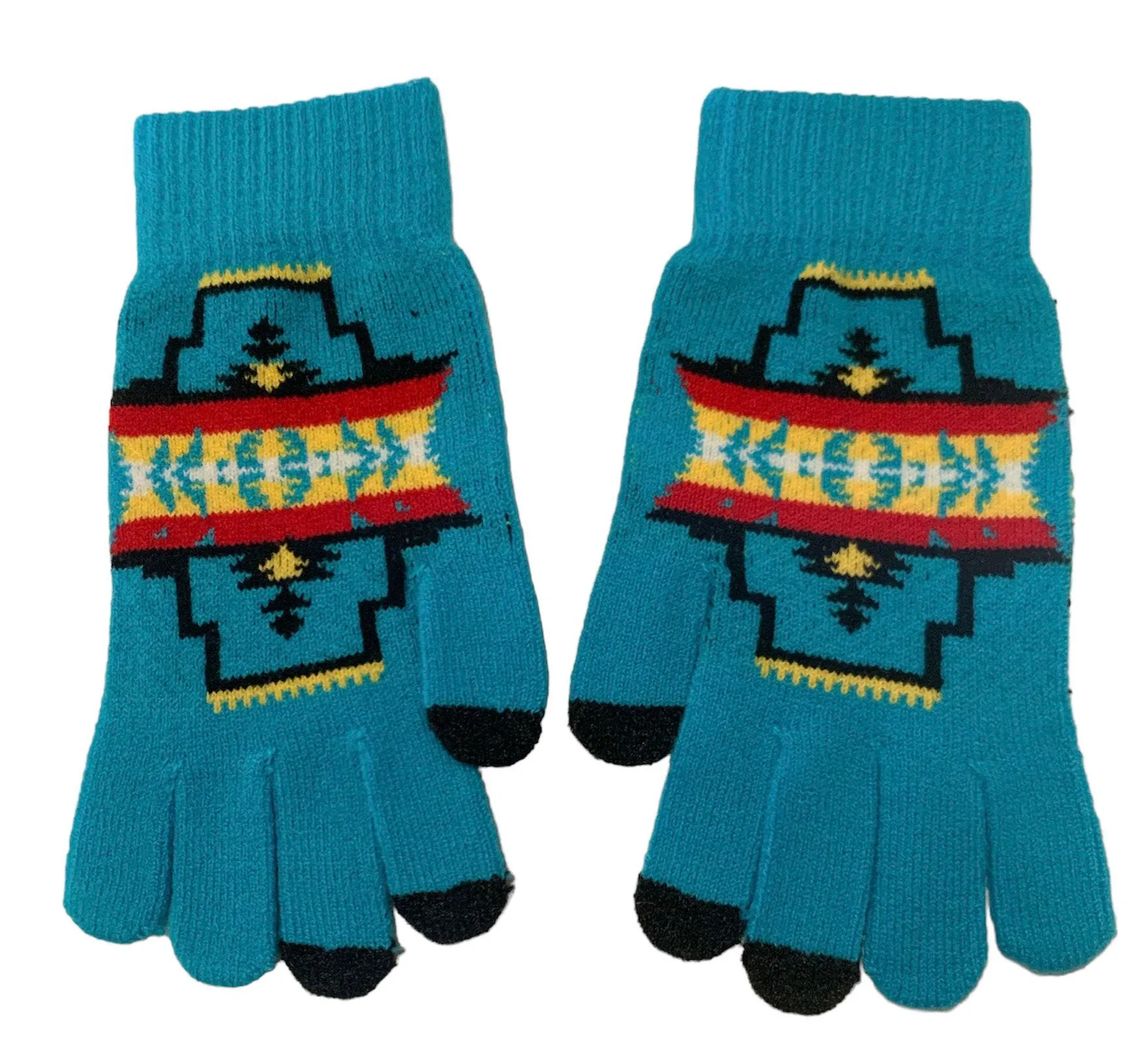 Native American Style Design Beanies Gloves Winter Hats Gloves