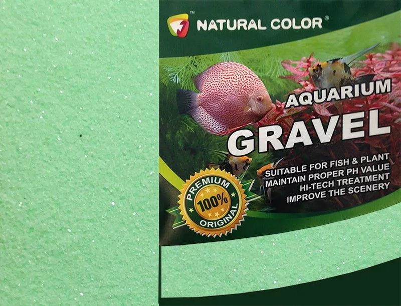 Natural Color Lime Green Aquarium Sand 0.4 - 0.6mm 5kg