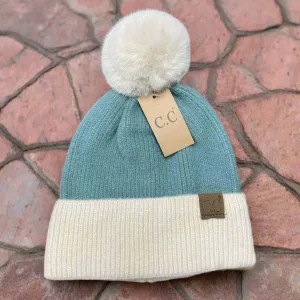 OH SO SOFT BEANIE by: C.C. (Teal)