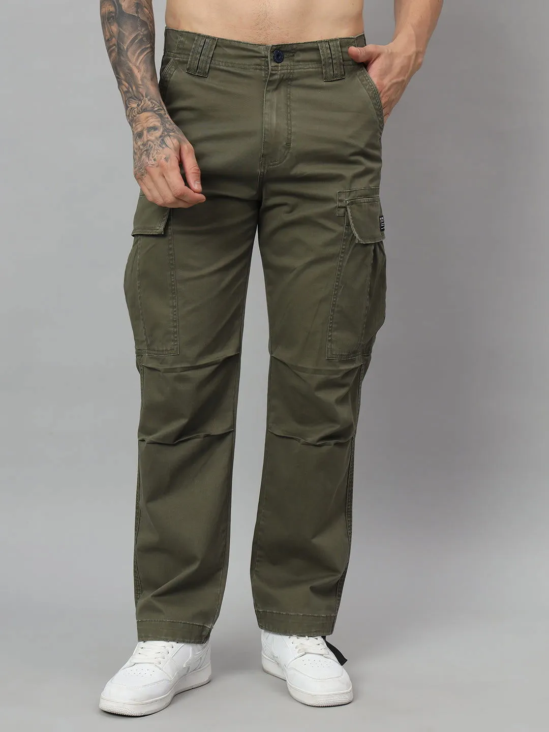 Olive vintage baggy cargo