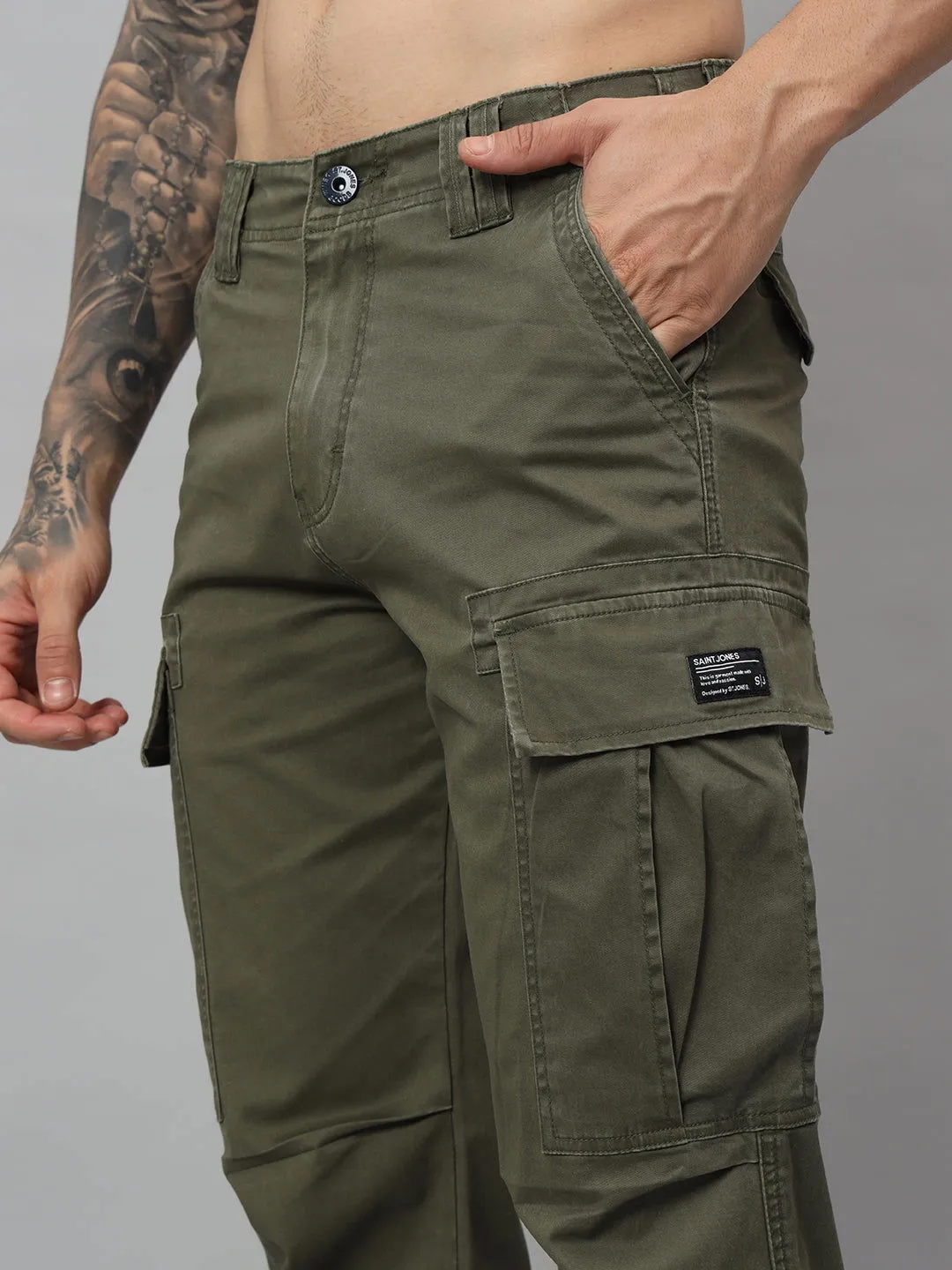 Olive vintage baggy cargo