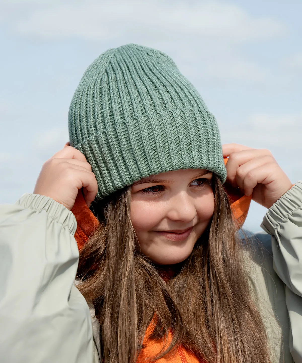 Organic cotton kids beanie | Cloud Grey