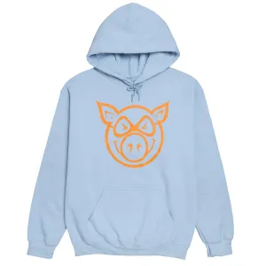 Pig Head Hoodie - Light Blue