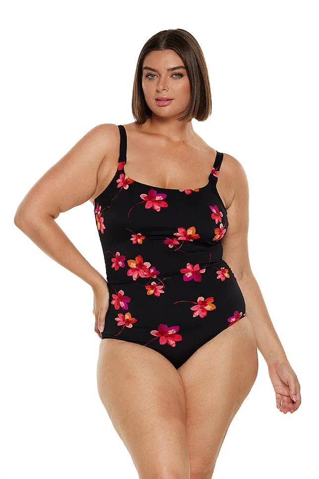 Pink Petals Chlorine Resistant Tank One Piece