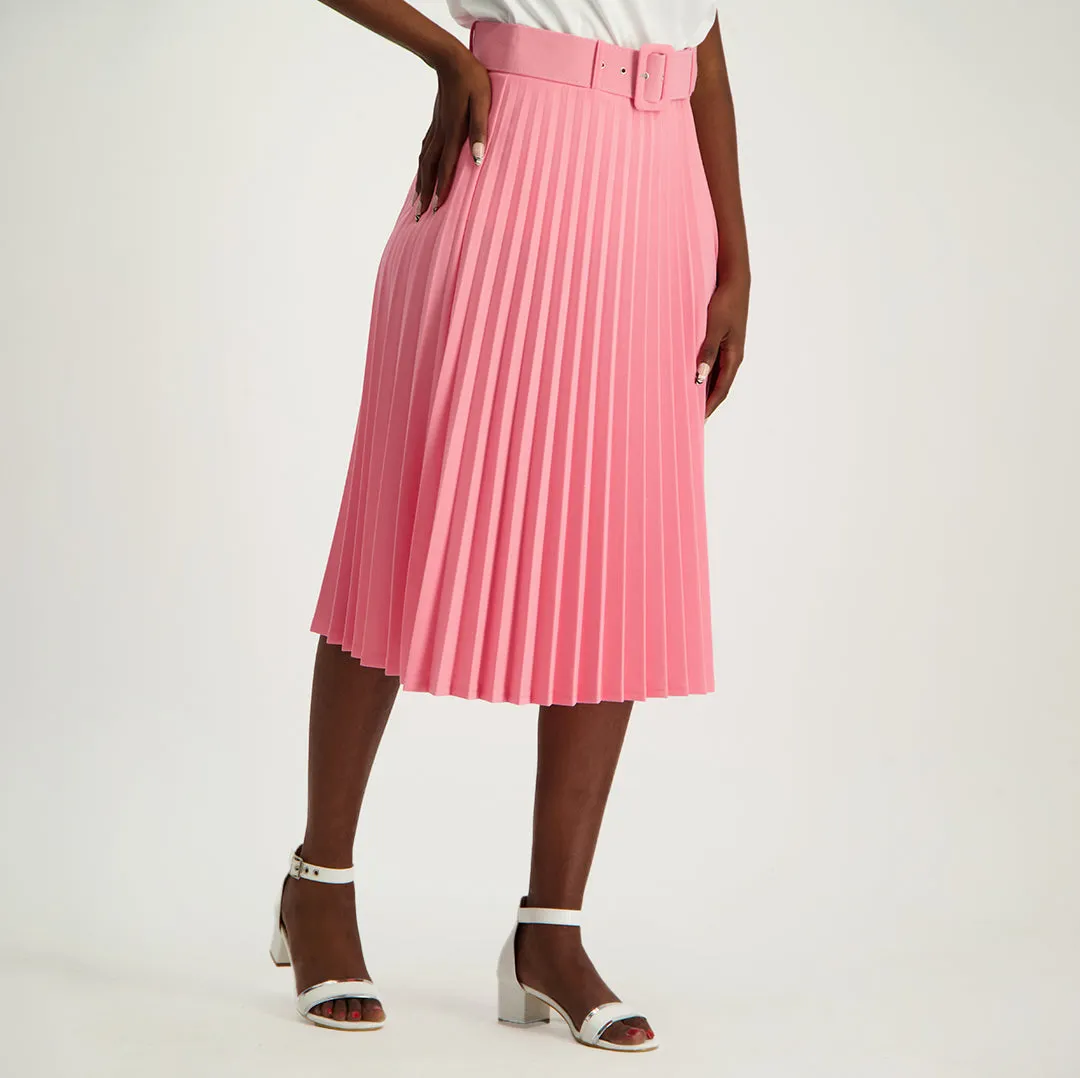 Pink Pleated Skirt