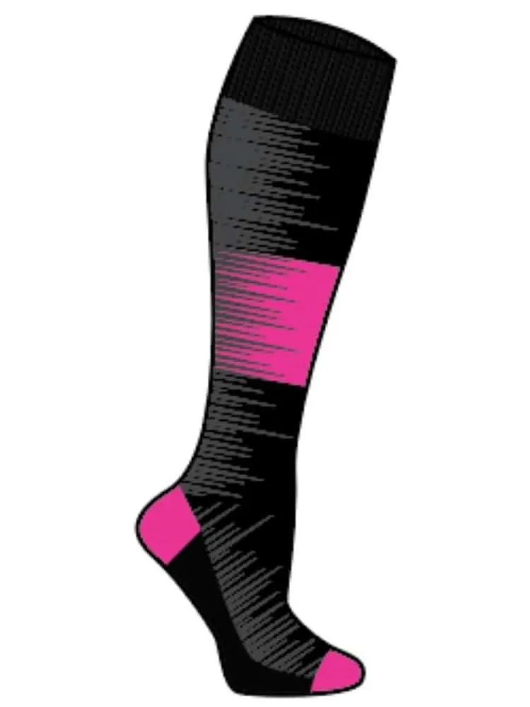 Pro-Motion Women's Compression Socks | Black Pink