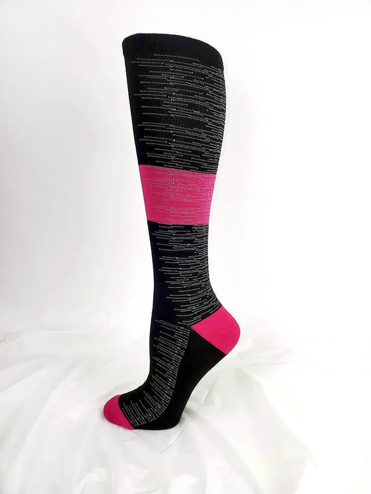 Pro-Motion Women's Compression Socks | Black Pink