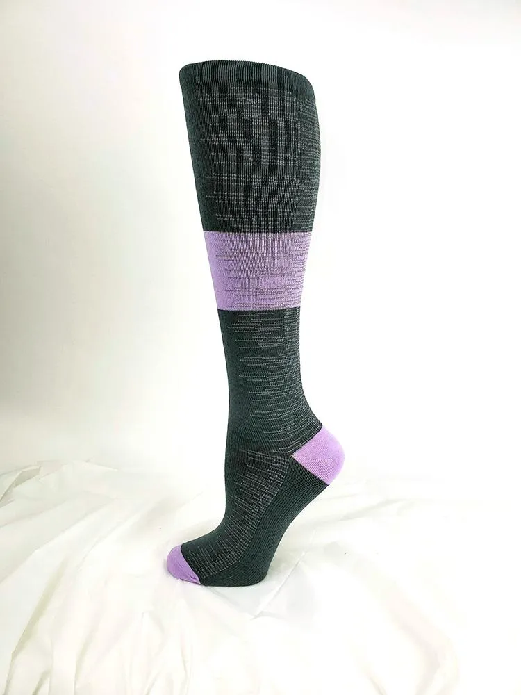 Pro-Motion Women's Compression Socks | Charcoal Purple