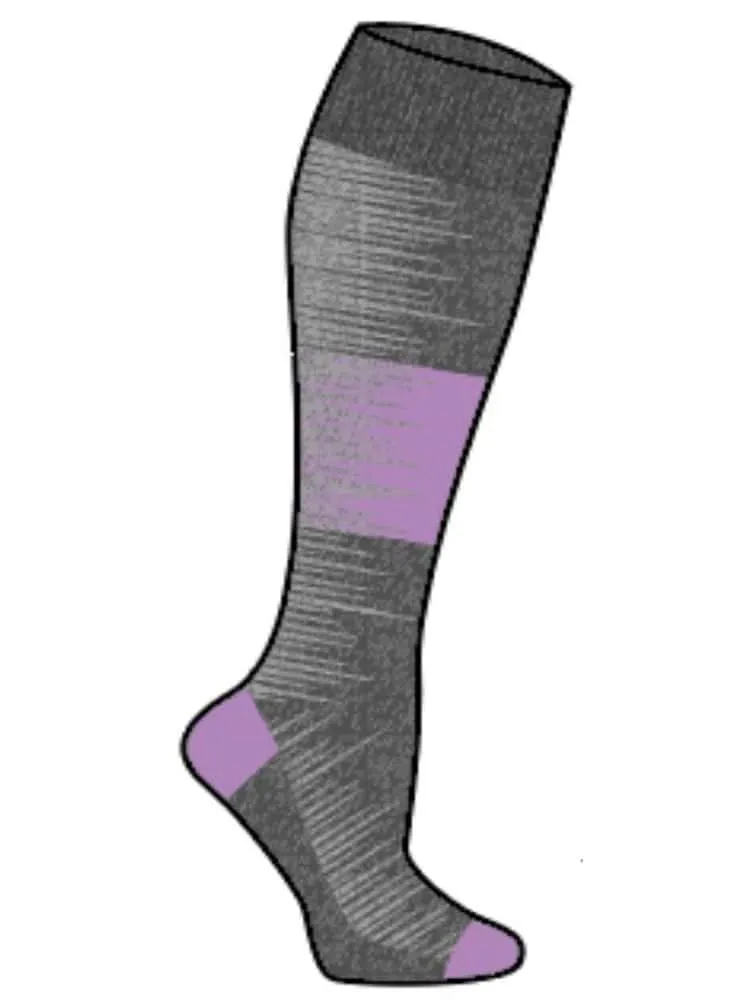 Pro-Motion Women's Compression Socks | Charcoal Purple