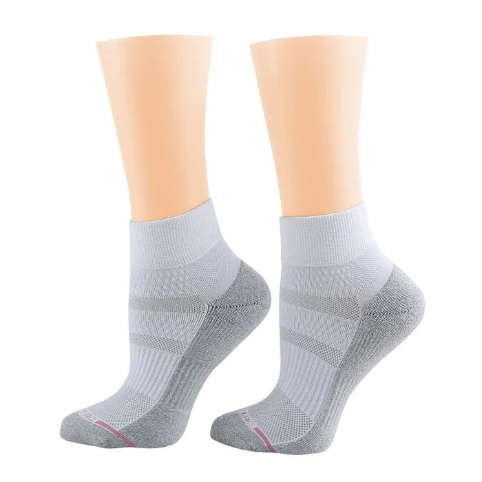 Quarter Socks | Dr Motion Compression Socks | Solid Half-Cushion ( 2 Pack )