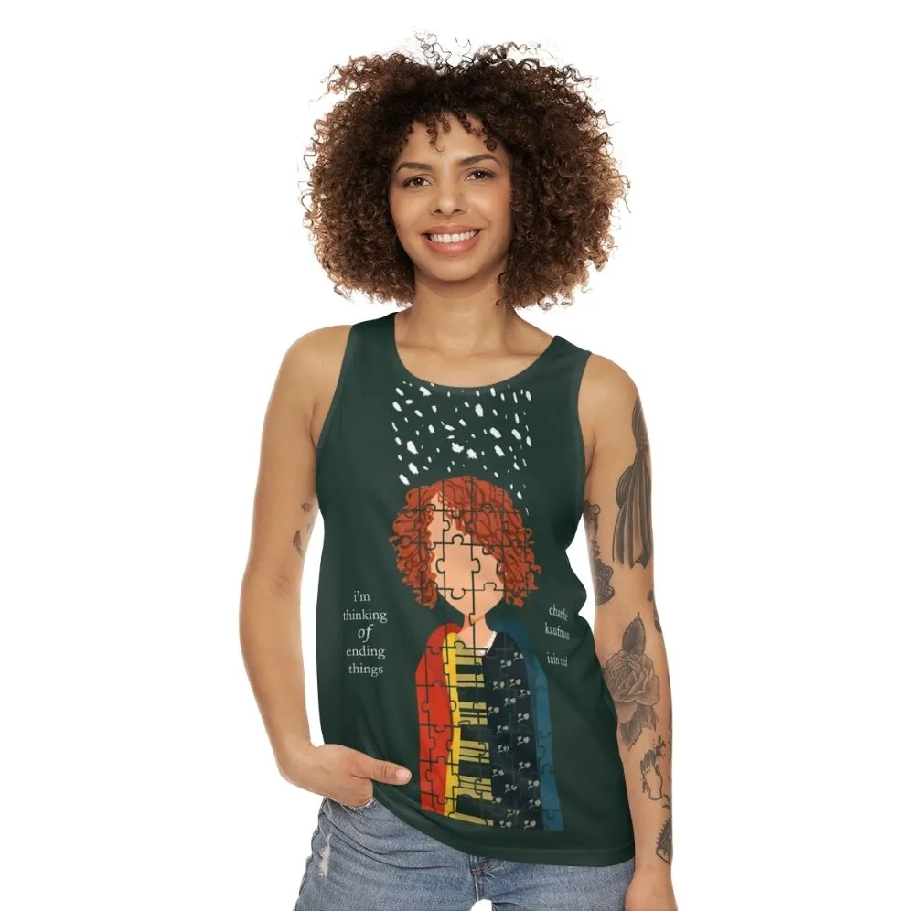 "I M Thinking Of Ending Things Minimal Poster Unisex Tank Top"