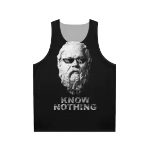 "Know Nothing" Unisex Tank Top for Critical Thinkers