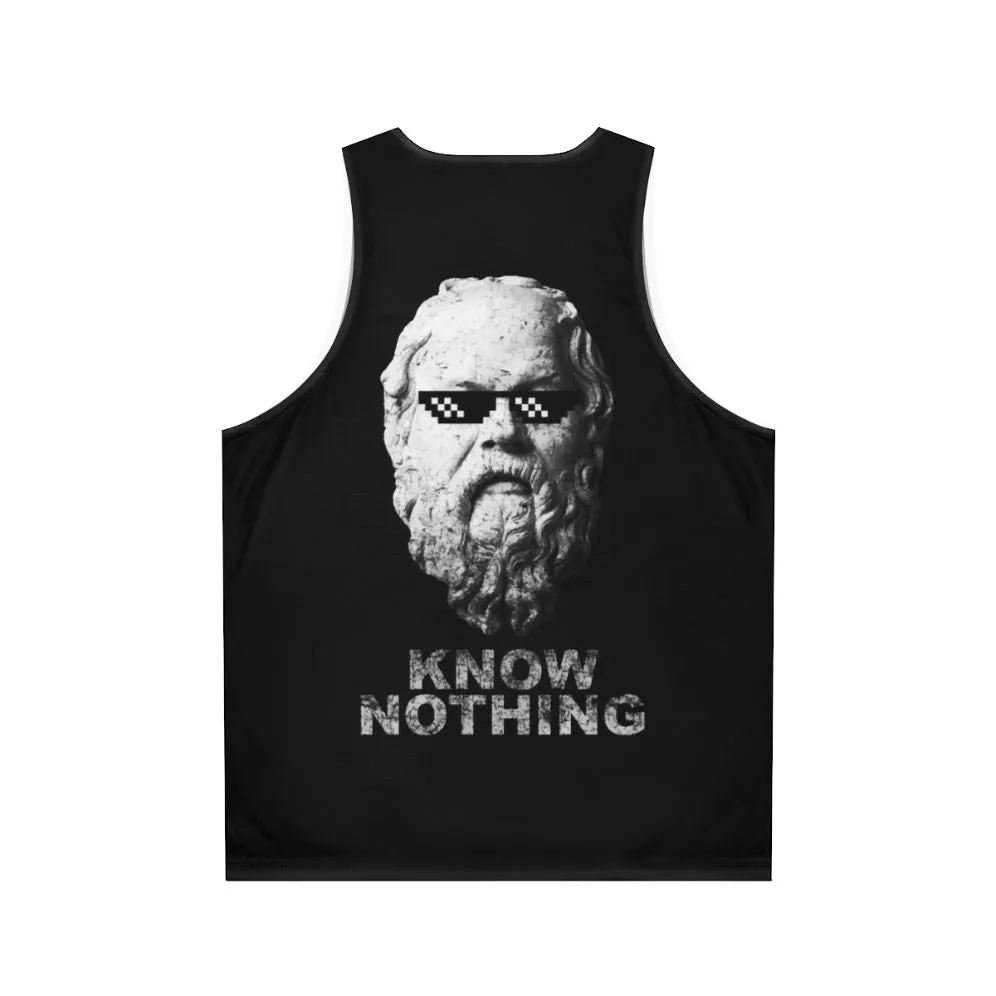 "Know Nothing" Unisex Tank Top for Critical Thinkers